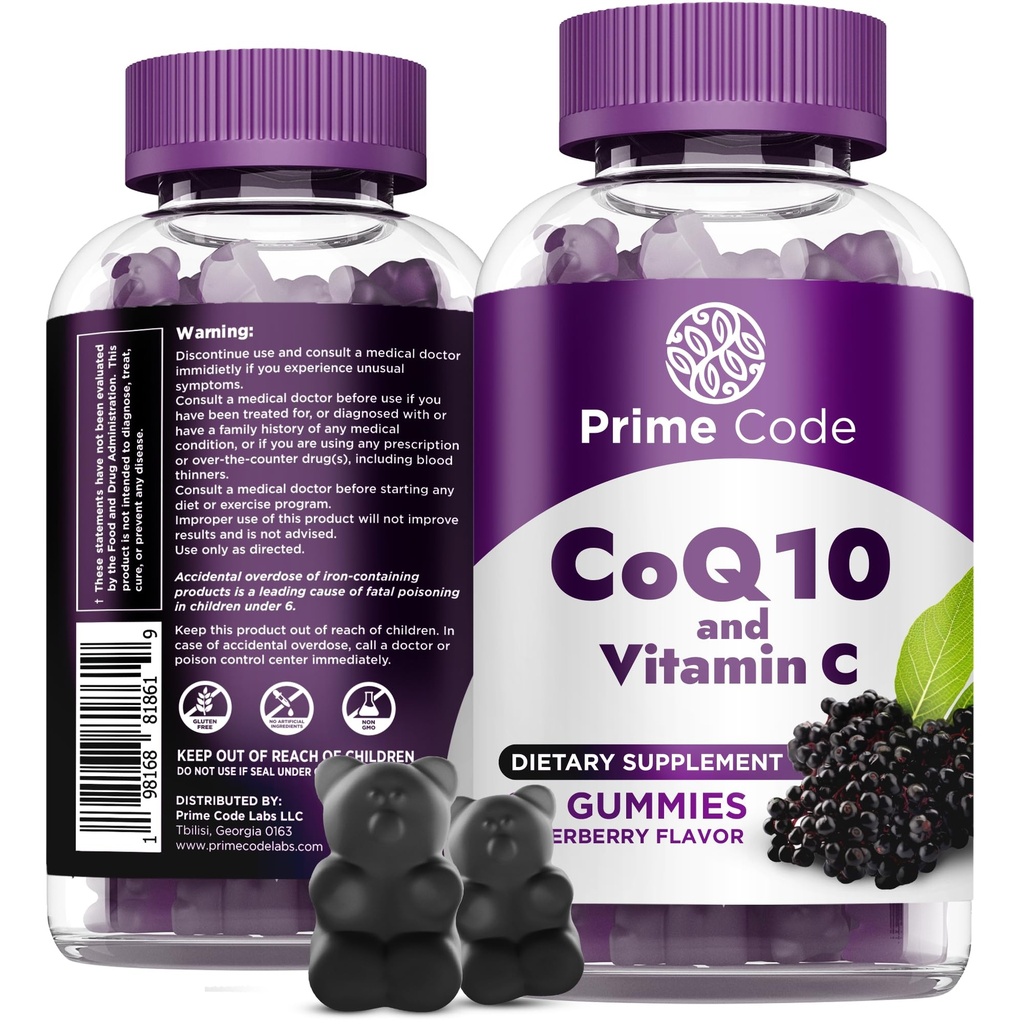 Prime Code CoQ10 Gummies 200mg met vitamine C 