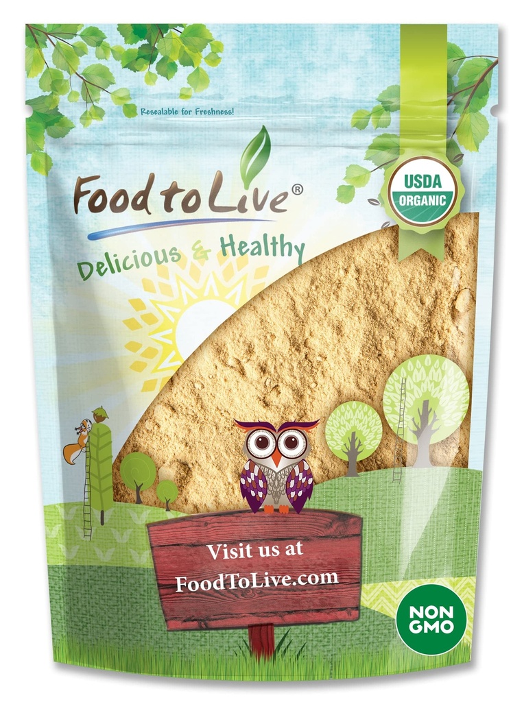 Voedsel om te leven Biologische Maca Poeder, 4 Ounces Gelatiniseerd, Niet-GMO, Kosher, Vegan, Bulk