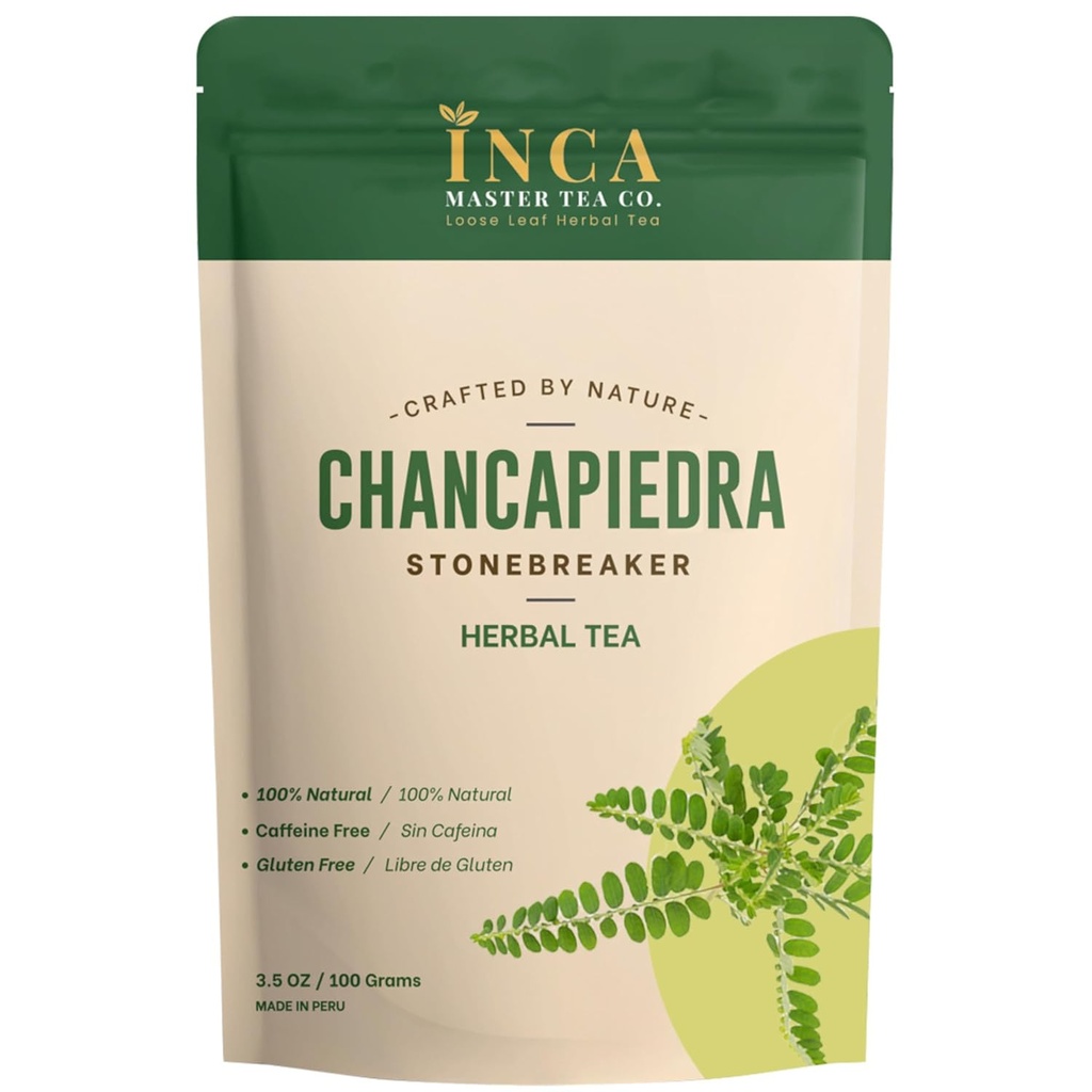 Inca Master Chanca Piedra Stone Breaker - 100% naturel Tea Rein Stone Dissolver & Gallbladder Cleanse, 100 Grams (3,5 Onces) pour le support de la pierre de rein
