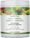 Bio Veda Super Greens boisson d'hydratation antioxydante mélange poudre avec électrolytes pour l'énergie, l'immunité - quotidien bio superaliments Chlorophylle, betterave, Moringa, Chlorella, Spiruline, Turmeric - 11 oz