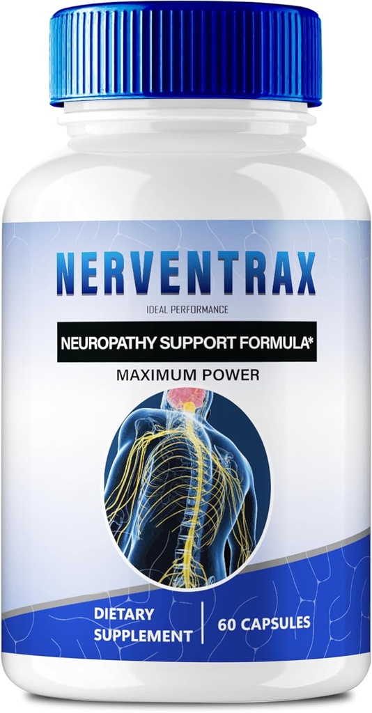 Nerventrax Brain Supplementen Geheugen en Focus Capsules, Nerventrax Advanced Formula Brain Health Support Pillen Maximale sterkte Nerven Trax Alle Natuurlijke Ondersteuning Pillen, Nerventrax Reviews (60 Capsules)