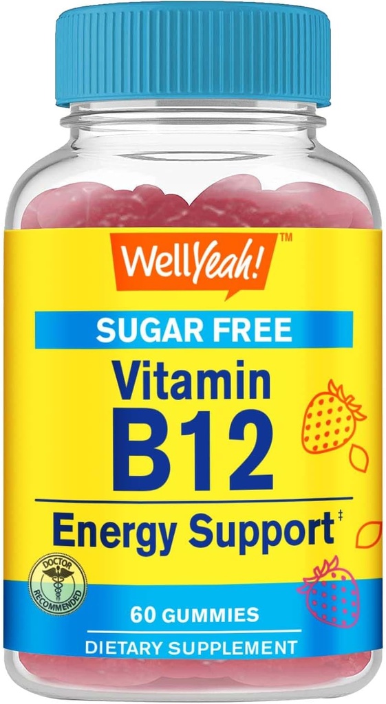 WellYeah Vitamine B12 1000mcg Suikervrije Gummy's 