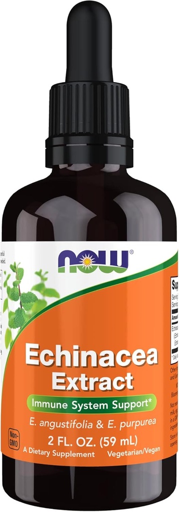 NOW Foods Supplements, Echinacea Extract Liquid with Dropper, Immuun System Support*, 2-Ounce
