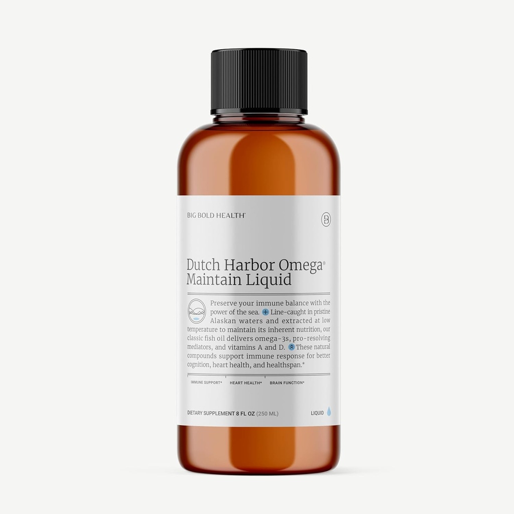 2 mois d'approvisionnement - Harbor néerlandais OmegaTM=8 oz., 50 portions, saveur de citron naturel=Huile de foie de morue sauvage d'Alaska Comprend les acides gras oméga-3 avec DPA, DHA et EPA