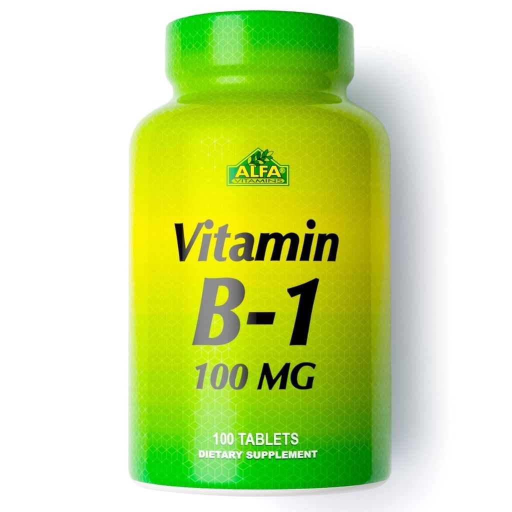 ALFA VITAMINS Vitamine B-1 100 Mg 100 tabletten. Thiamine