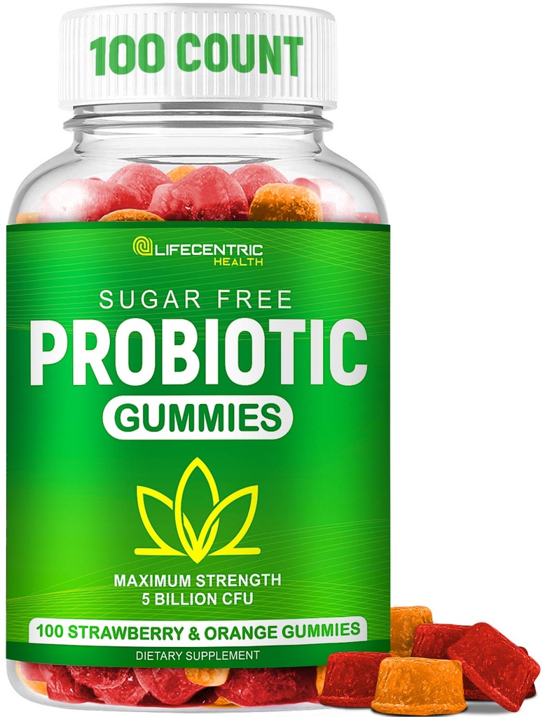 Probiotische Gummies voor volwassenen en kinderen Max Sterkte 5 miljard CFU 