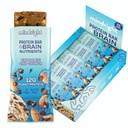 Mindright Superfood Vegan Protein Bar - Glutenvrij, Non-Gmo, Lage Suiker - Hersenvoeding Snack om Mood, Energie en Focus te verbeteren - Pack van 12 (Chocolate Chip Crunch)