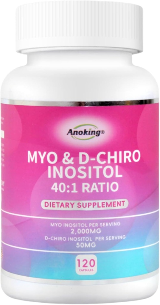 Myo-Inositol & D-Chiro Inositol Supplement voor Hormone Balance voor vrouwen 