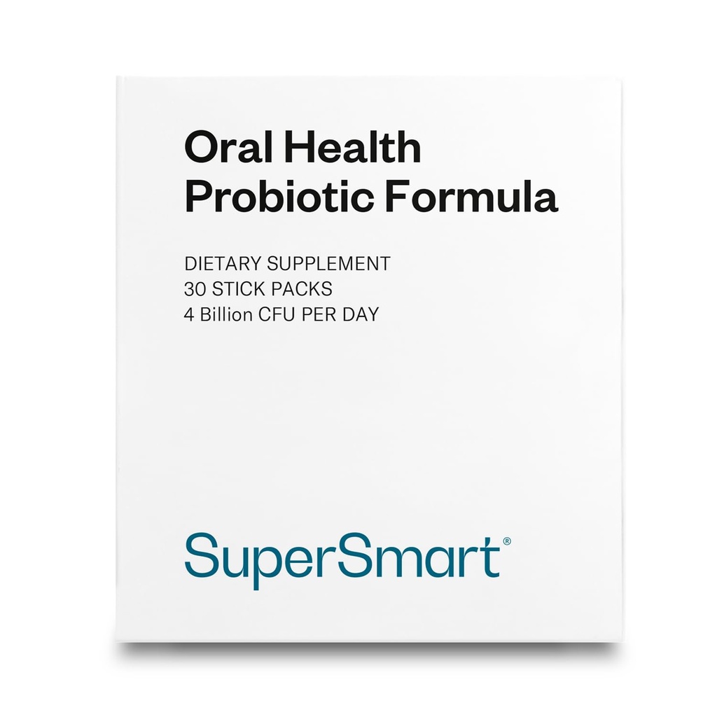 Supersmart - Probiotiques pour la santé buccodentaire 4 milliards d'UFC par jour - Santé dentaire et mauvais traitement respiratoire (Halitose)
