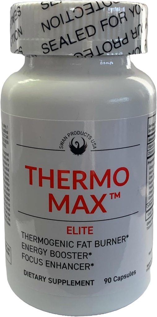 Thermo Max Elite - Thermogenic Fat Burner, Extreme Energy Boosters, gewichtsverlies, 90 Diet Pillen