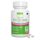 Igennus Sublingual Vitamin B12 Complex 1000mcg, Methylated Methylcobalamine, Adenosylcobalamine & Hydroxocobalamine, Hoge Absorptie & Clean, 180 Servers, Suikervrij & Vegan