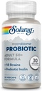 SOLARAY Mycrobiome Probiotic Adult 50 Plus Formula, Probiotics for Women and Men, Healthy Digestie, Metabolisme, Energie, Colon en Urinary Tract Support, 30 miljard CFU, 30 porties, 30 VegCaps