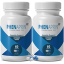 PhenAprin XR Maximale sterkte Aperitief Suppressant Dieetpillen - 2-pack, Metabolisme Boosting, gewichtsverlies voor vrouwen en mannen, 120 Blue/White Capsules