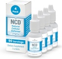 Waiora Natural Cellular Defense (NCD) gouttes de zéolite liquide, Clinoptilolite pour les hommes et les femmes - Supplément pour l'Immune, le soutien sain de la gueule, nettoyer, équilibre du pH (0,5oz bouteille, 4 Ct – 360 serv)