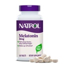 Natrol Melatonine 3 mg, Dieetsupplement voor rustgevende slaap, Slaapsupplementen voor volwassenen, 120 Melatonine tabletten, 120 Day Supply