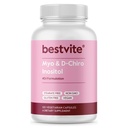 BESTVITE Myo & D-Chiro Inositol (120 Vegetarische Capsules) - 40:1 Ratio - Geen Stearates - Veganistisch - Niet GGO - Glutenvrij