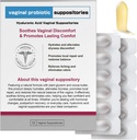Nahid Hyaluronic Acid Suppository's Vaginale vocht- en pH-balansondersteuning 12 Inserts with Prebiotic Complex 