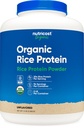 Poudre de protéines de riz biologique Nutricost (5 LB) - Sans gluten, sans OGM (à partir de riz brun)