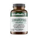 NutraMedix Serrapeptase Supplement met Proteolytische Digestieve enzymen voor vrouwen en mannen - Inulin Prebiotic Fiber for Gut Health & Joint Support - Dairy, Soy & Gluten-Free (120 capsules)