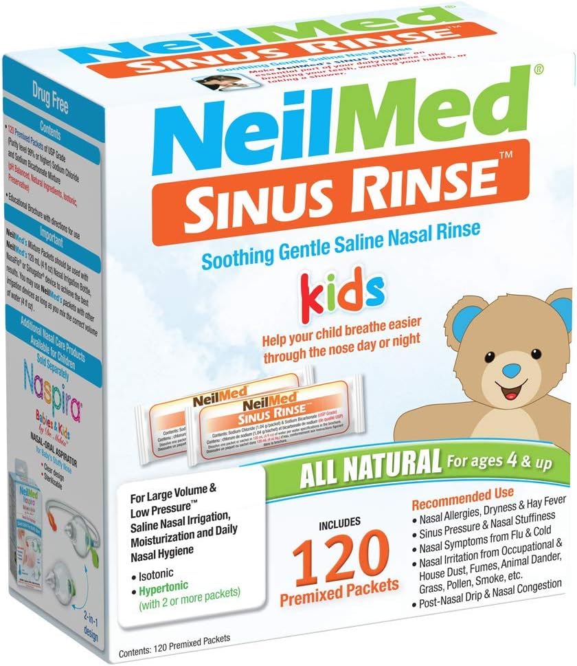 Neil Med Sinus Rinse Paquets pédiatriques, prémélangé 120/boîte