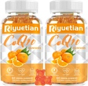 2 packCOQ10 Gummies - CoQ10 500mg + Omega-3 EPA/DHA + Magnesium Glycinate + Zink Citraat, ter ondersteuning van de gezondheid van het hart, energieproductie, immuunsysteem en minerale absorptie