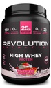 Revolution Nutrition, High Whey, Poudre de Protéines 2LB, Isolation de Whey, Sans gluten, Masse musculaire maigre pour les hommes et les femmes, 25g de protéines par scoop, 908 g, 24 portions (Shortcake aux mûres, 2 livres)