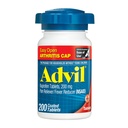 Réducteur de douleur advil et réducteur de fièvre, anti-douleur avec Ibuprofène 200 mg pour la douleur articulaire, les douleurs musculaires et l'arthrite mineure