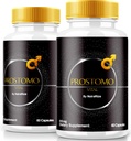 (2 verpakkingen) Prostomo Capsules - Officiële Formule ter ondersteuning van Prostate Heath, All Natural Supplement to Regain Control en het bereiken van algemene wellness, Premium Pros Tomo Pillen Review (120 capsules)