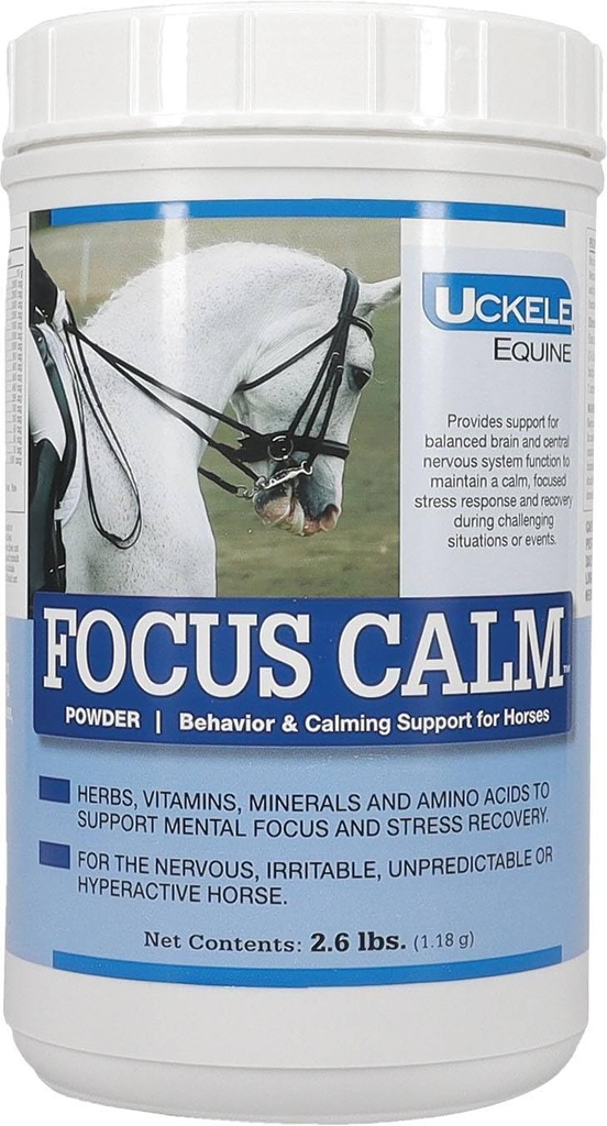 Uckele Focus Calm Horse Supplement - Kalm en gedrag Supplement voor paarden - Equine Vitamin & Mineral Supplement - 2,6 pond (lb)