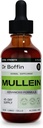 Mullein Leaf Liquid Extract 2 FL OZ - Extra Strenght Geavanceerde Formule - Natural Supplement Liquid Tinctuur - Longreiniging en Detox - Ademhalingsgezondheid en Immuun Ondersteuning Drops
