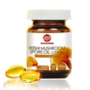 Biologische Reishi paddo Spore Olie Supplement-USDA Ganoderma Lucidum Extract Capsule-immune Systeem Natuurlijke Energie voor Wellness&Liver Support-Veganistisch, Non-GMO Glutenvrij, 30 Veggie Softgels