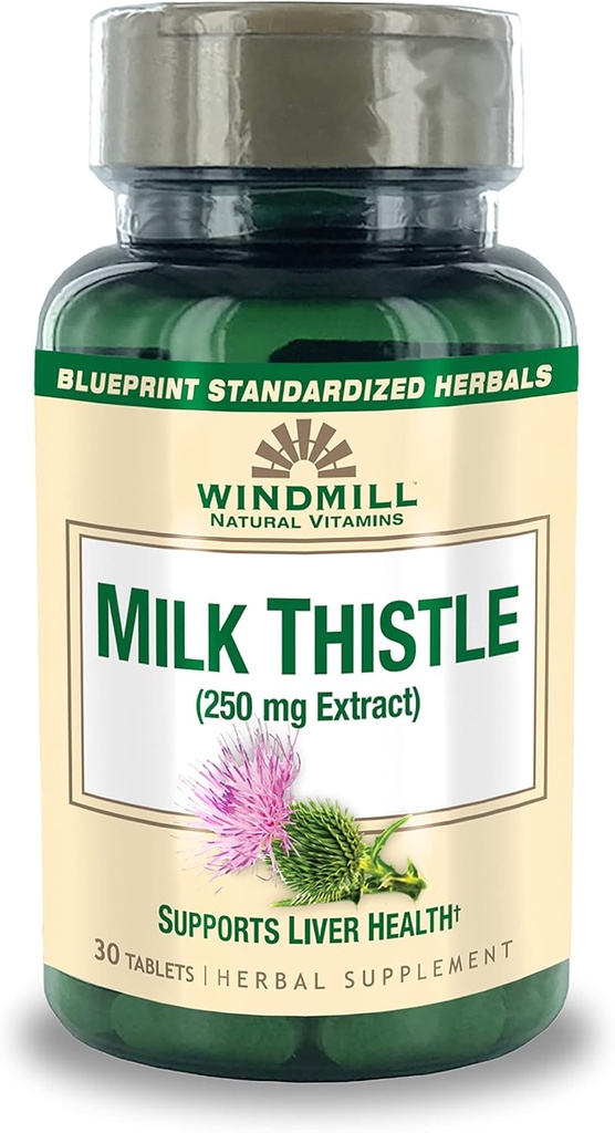 Chardon de lait de moulin à vent 250 mg Comprimés 30 Comprimés