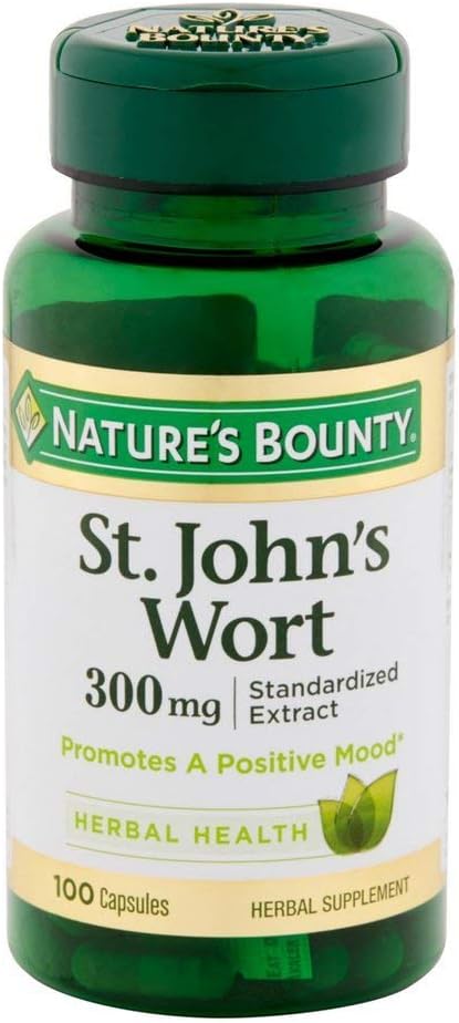 Nature's Bounty St. John's Wort 300 mg Capsules 100 ea (paquet de 7)