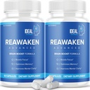 Reawaken Brain Boost Supplement voor Geheugen Geavanceerde Formule (2 Pack - 120 Capsules)
