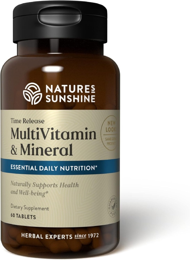 Nature's Sunshine Multiple Vitamine and Minerals, Time Release, 60 Tablets 