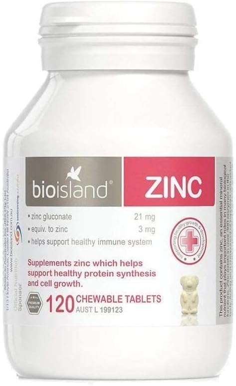 Bio Island Zinc 120 Chewable Tablets