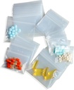 300 Packs Small Pill Bags, 6 mil Sturdy 3 Assorted Sizes 2x1.85', 2.5x2.25', 3x2.75' Plastic Bags, Herbruikbare Bags Clear Zip Bags, Pill Pouch Bags for Travel Storage Jewelry and Small Craft Pieces