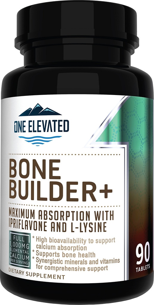 Supplément complet de Calcium pour os. Formulé avec le Calcium de grade le plus élevé - Carbonate/Hydroxypatite/Citrate, Magnésium, Zinc, D3. Fonctionne à Sync pour la santé optimale des os et la force osseuse.