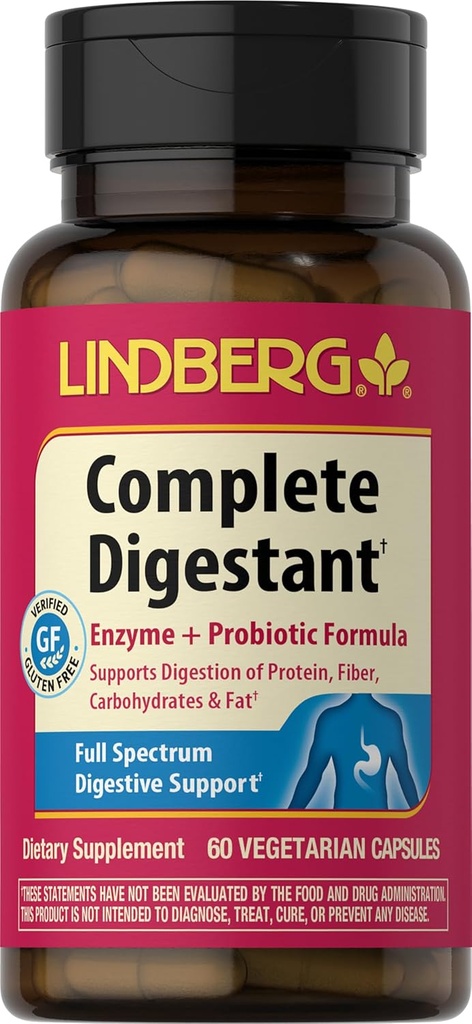 Digestieve enzymen met probiotica 60 capsules Probiotische formule Vegetarische, niet-GMO, Glutenvrije supplement 