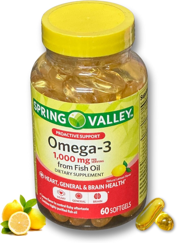 Omega 3 1000mg- Visolie 60 softgels (verpakking van 1)