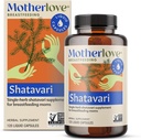 Moederliefde Shatavari (120 Liquid caps) Borstvoedingssupplement ter ondersteuning van de moedermelkvoorziening tijdens de menstruatie.