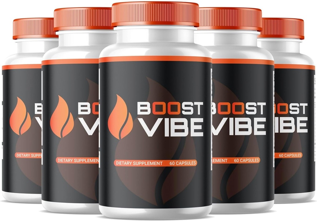 SPRESSO (5 Pack) Boost Vibe Capsules, Official Boost Vibe Supplement, All Natural Boost Vibe Pillen, Premium Boost Vibe for Support Man Health and Wellness, Premium Boost Vibe (300 Capsules)