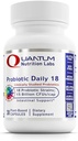 Quantum Nutrition Labs Probiotic Daily 18 - Probiotica voor de spijsvertering van de gezondheid, Probiotica voor vrouwen en mannen met Lactobacillus Acidophilus, Reuteri voor gezonde Gut Microbiome - 30 Vegetarische Capsules