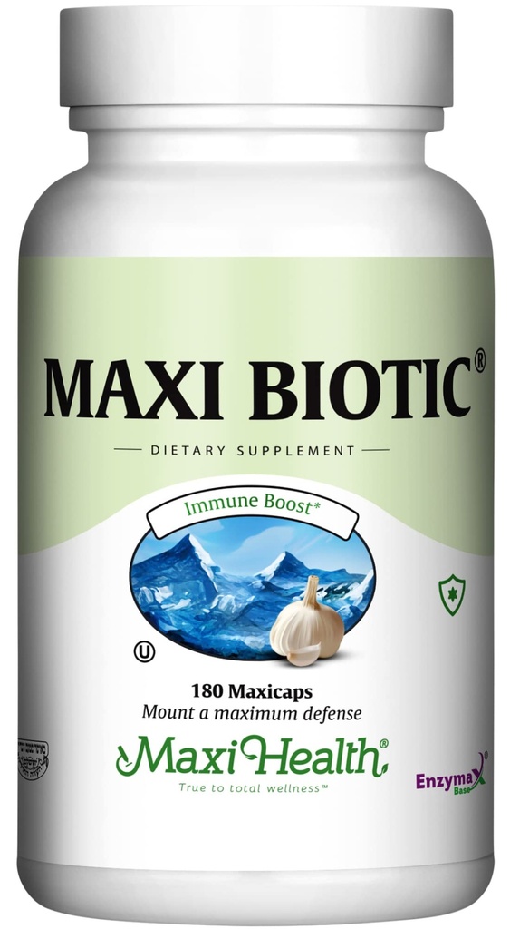 Maxi Health - Maxi Biotic Aged Knoflook Extract Capsules (180 Tel.)