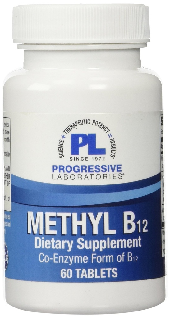 Progressieve Labs Methyl B12 Supplement, 60 Tel.