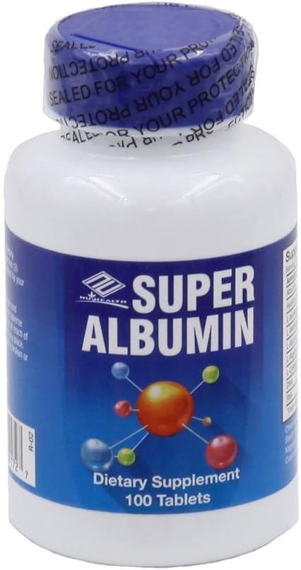 Super Albumin (100 tabletten) - 12 verpakkingen van Nu-Health