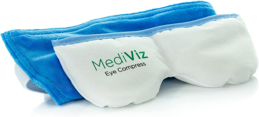 Masque pour les yeux chaud - Compresseur de chaleur humide pour les yeux irrités et les lumps et bumps pour les paupières