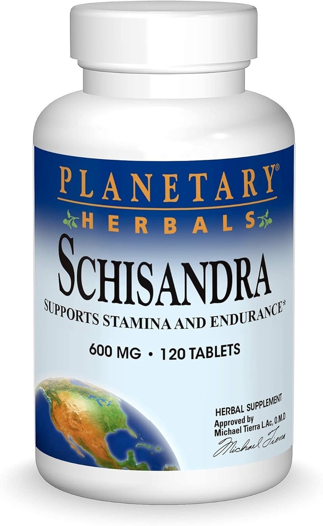 Planetaire kruiden Schisandra tabletten, 600 mg, 120 Tellen