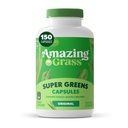 Verbazingwekkend gras Groenen Blend Superfood Capsules: Super Greens met Organische Spirulina, Chlorella, Beetwortelpoeder, Digestieve Enzymen & Probiotica, 150 Capsules (Verpakking mei Vary)